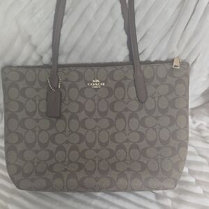 Coach Zip Top Tote